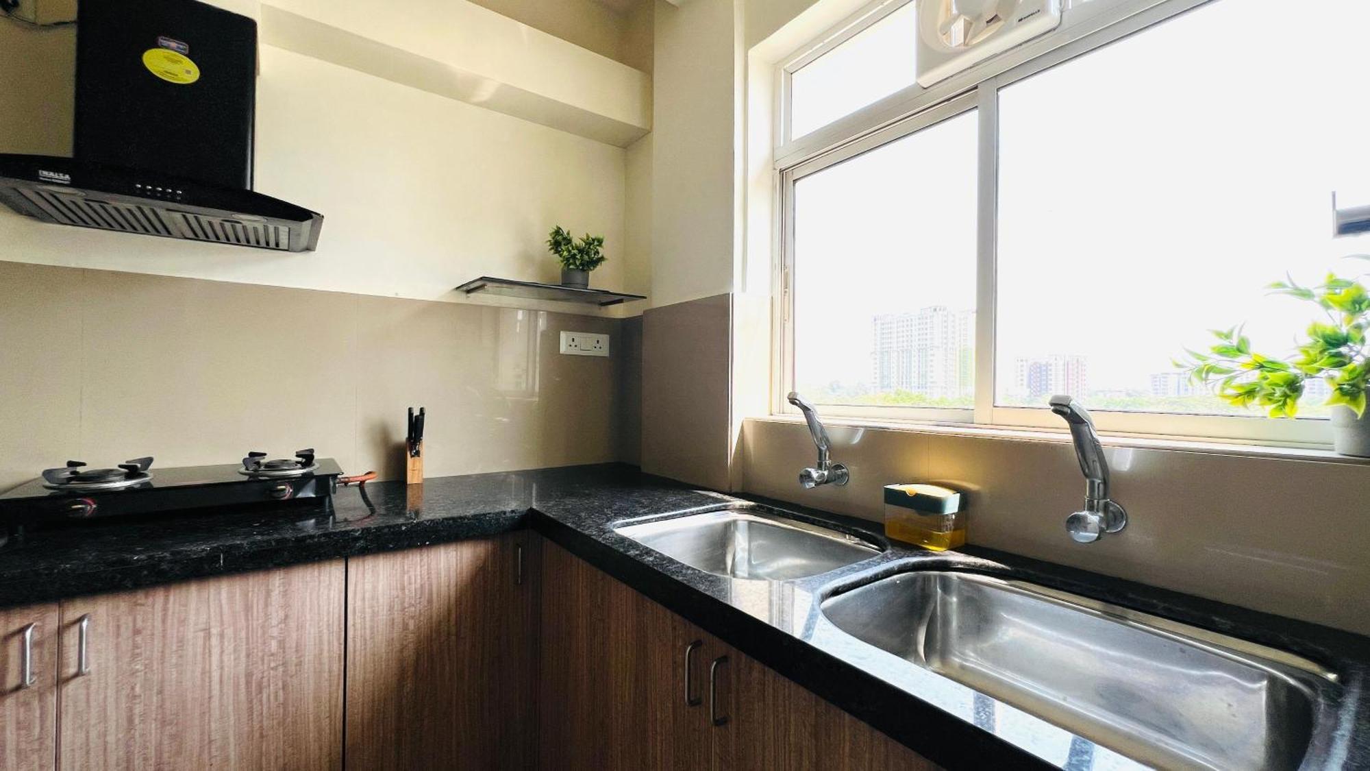 Bluo Facing 1bhk Newtown, Terrace Garden, Gym * Kolkata